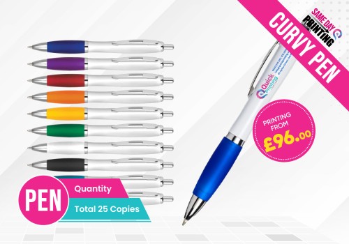 Soft Grip Printed Pens